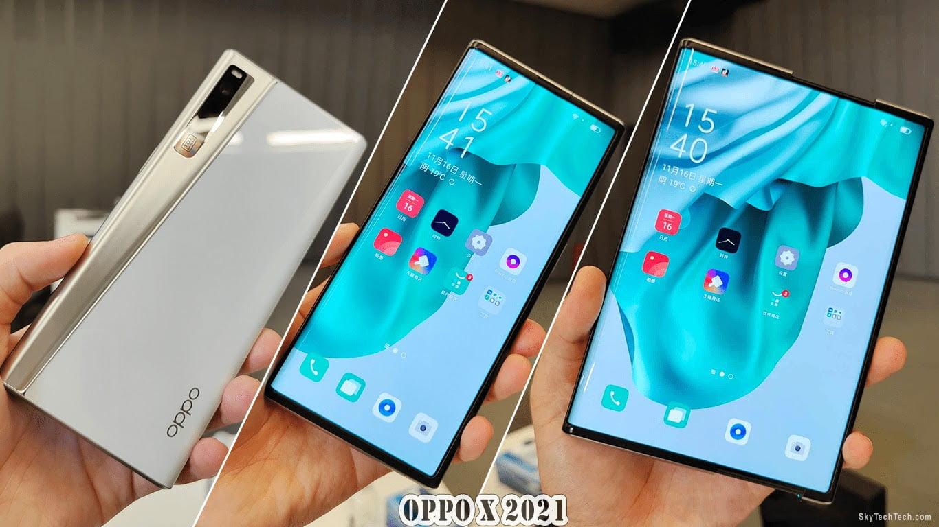 أول هاتف بشاشة قابلة للف والطي من أوبو Oppo X 2021