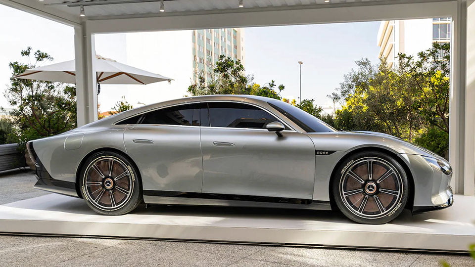 Mercedes EQXX السيارة الكهربائية تكمل 1000 كلم بشحنة واحدة 3 تصميم سييارة مرسيدس الكهربائية