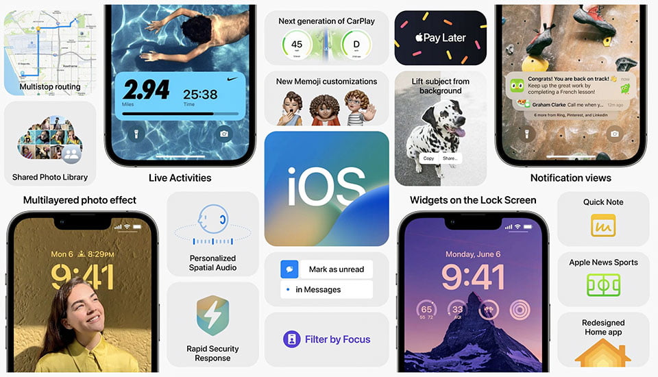 تحديث iOS 16 - أهم مميزات نظام التشغيل آي أو أس 16 2 مميزات نظام iOS16