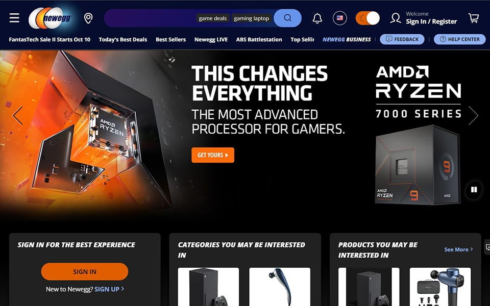 أفضل المتاجر الإلكترونية العالمية - شحن مجاني 6 newegg